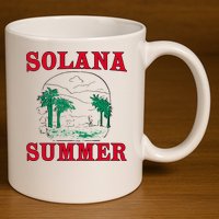 Solana Summer 11oz C Handle Ceramic Mug