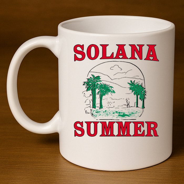 Solana Summer 11oz C Handle Ceramic Mug