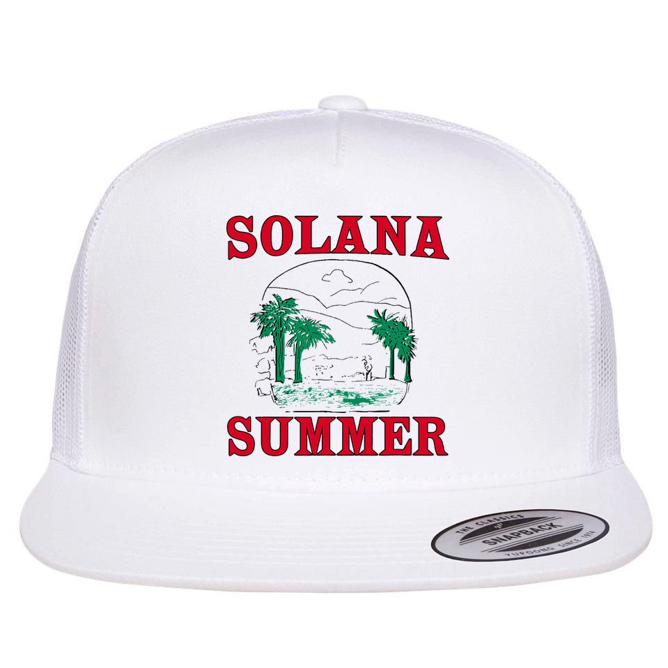 Solana Summer Flat Bill Trucker Hat