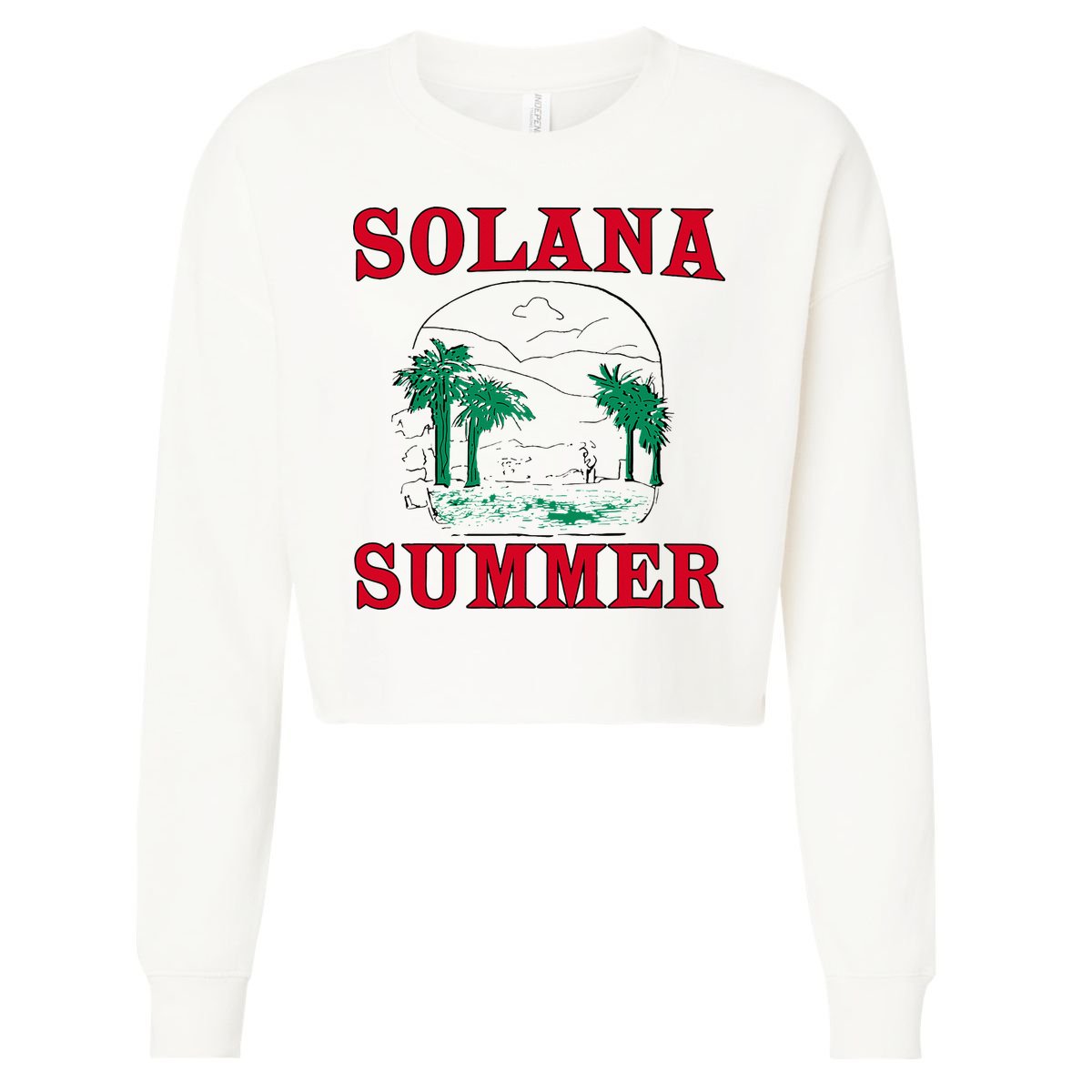 Solana Summer Cropped Pullover Crew