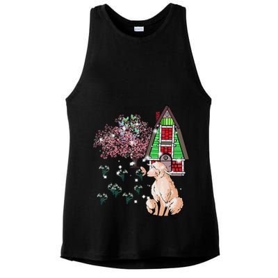 Spring Shee.P Shee.P Lamb Easter Happy Easter Children Child Ladies PosiCharge Tri-Blend Wicking Tank