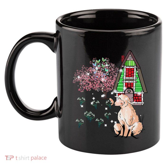 Spring Shee.P Shee.P Lamb Easter Happy Easter Children Child 11oz C Handle Ceramic Mug