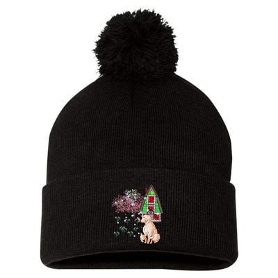 Spring Shee.P Shee.P Lamb Easter Happy Easter Children Child Pom Pom 12in Knit Beanie