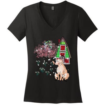 Spring Shee.P Shee.P Lamb Easter Happy Easter Children Child Women's V-Neck T-Shirt