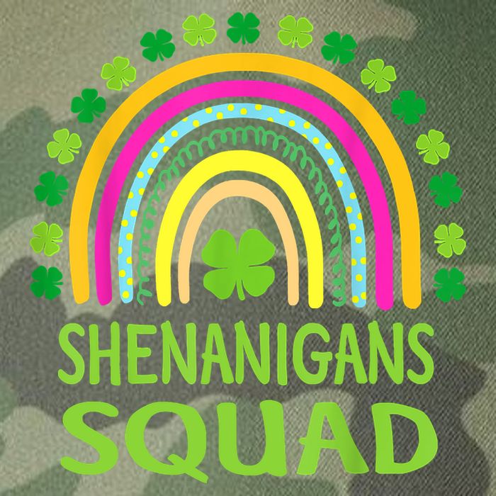 Shenanigans Squad St Patrick's Day Rainbow Shamrock Legacy Tie Dye Trucker Hat