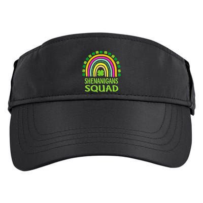 Shenanigans Squad St Patrick's Day Rainbow Shamrock Adult Drive Performance Visor