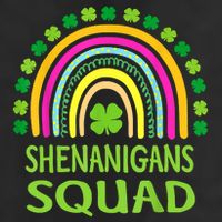 Shenanigans Squad St Patrick's Day Rainbow Shamrock 25L Jumbo Tote