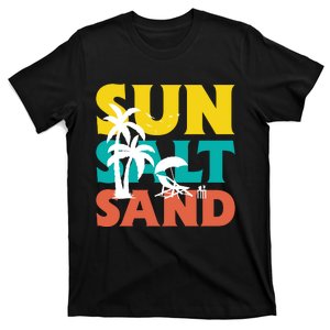 Sun Salt Sand Funny Summer Graphic T-Shirt