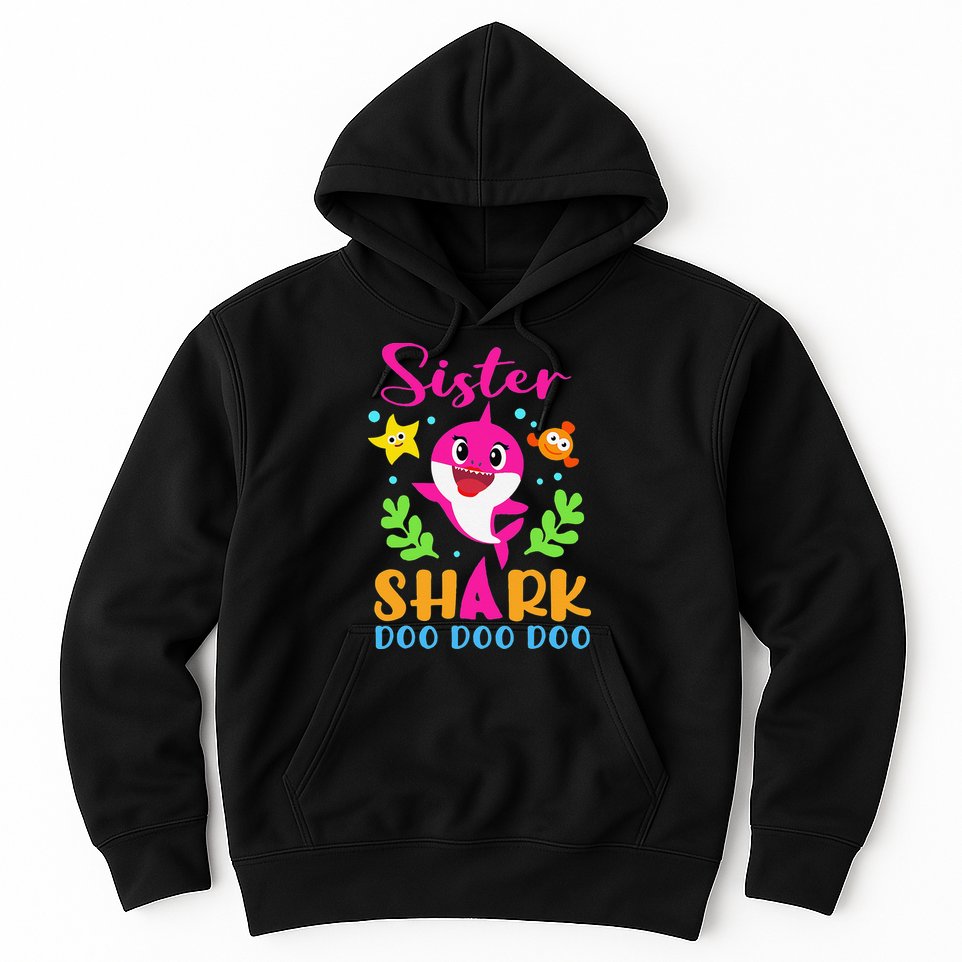 Sister Shark Sister Shark Lover Family Mother's Day Hoodie