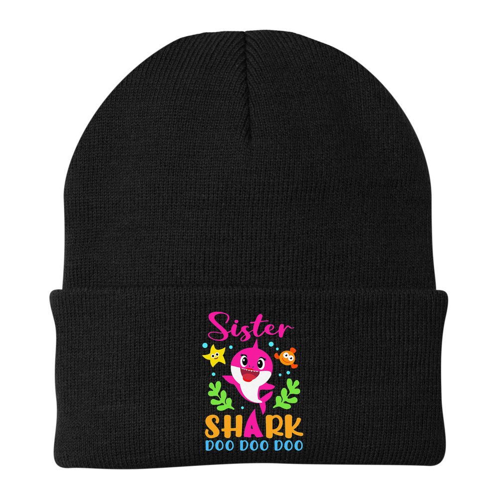 Sister Shark Sister Shark Lover Family Mother's Day Beanie