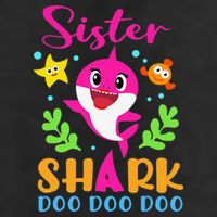 Sister Shark Sister Shark Lover Family Mother's Day Beanie