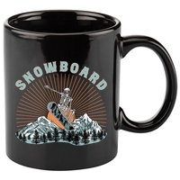 Skeleton Snowboard Snowboarding Winter Sports Snowboard 11oz C Handle Ceramic Mug