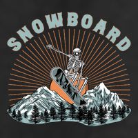 Skeleton Snowboard Snowboarding Winter Sports Snowboard 11oz C Handle Ceramic Mug