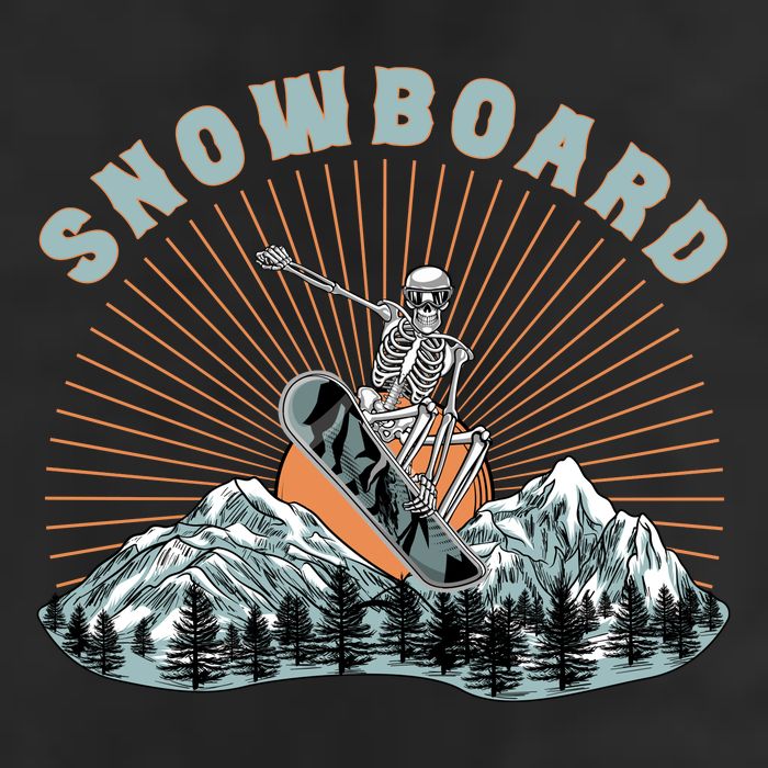 Skeleton Snowboard Snowboarding Winter Sports Snowboard 11oz C Handle Ceramic Mug