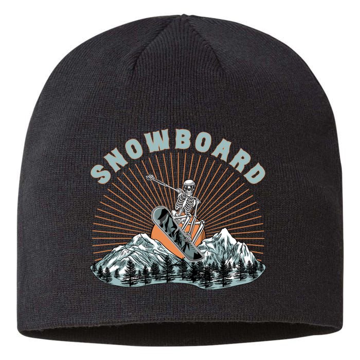 Skeleton Snowboard Snowboarding Winter Sports Snowboard Sustainable Beanie