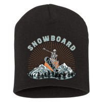 Skeleton Snowboard Snowboarding Winter Sports Snowboard Short Acrylic Beanie