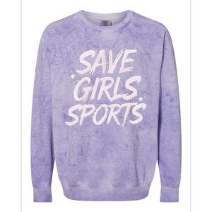 Save Sports School Student Right Female Athletes Colorblast Crewneck Sweatshirt