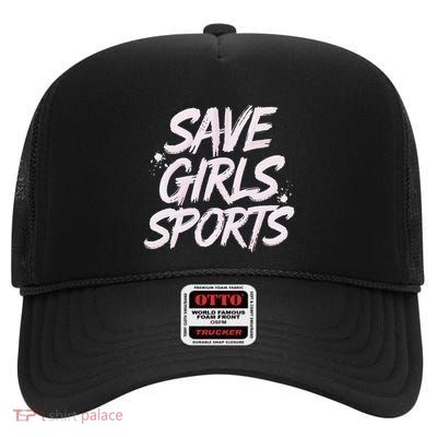 Save Sports School Student Right Female Athletes High Crown Mesh Back Trucker Hat