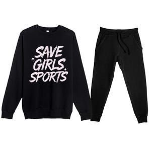 Save Sports School Student Right Female Athletes Premium Crewneck Sweatsuit Set