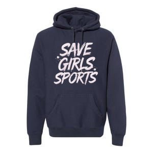 Save Sports School Student Right Female Athletes Premium Hoodie