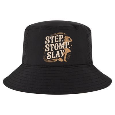 Step Stomp Slay - Funny Line Dancing Gift Cool Comfort Performance Bucket Hat