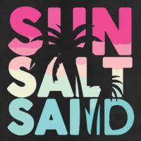 Sun Sand Salt Beach 7 Panel Mesh Trucker Snapback Hat