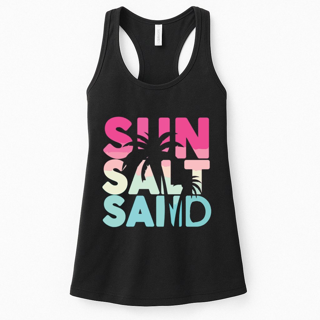 Sun Sand Salt Beach Womens Tank Top