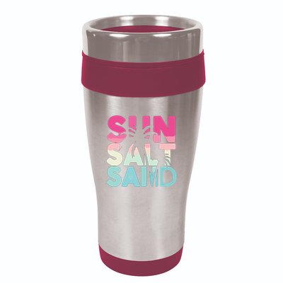 Sun Sand Salt Beach 16oz Travel Tumbler