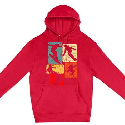 Snowboard Snowboarder Snowboarding Premium Pullover Hoodie