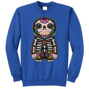 Sloth Sugar Skull Mexico Calavera Dia De Los Muertos Gift Sweatshirt