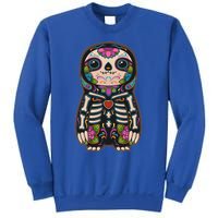 Sloth Sugar Skull Mexico Calavera Dia De Los Muertos Gift Sweatshirt