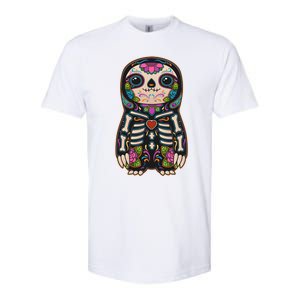 Sloth Sugar Skull Mexico Calavera Dia De Los Muertos Gift Softstyle CVC T-Shirt