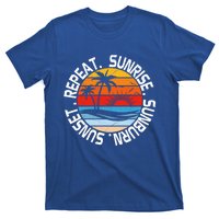 Sunrise Sunburn Sunset Repeat Retro Vintage Gift Vacation Great Gift T-Shirt