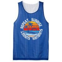 Sunrise Sunburn Sunset Repeat Retro Vintage Gift Vacation Great Gift Mesh Reversible Basketball Jersey Tank