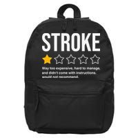 Stroke Survivor 16 in Basic Backpack
