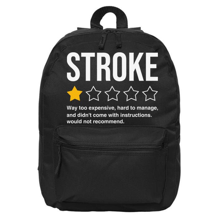 Stroke Survivor 16 in Basic Backpack