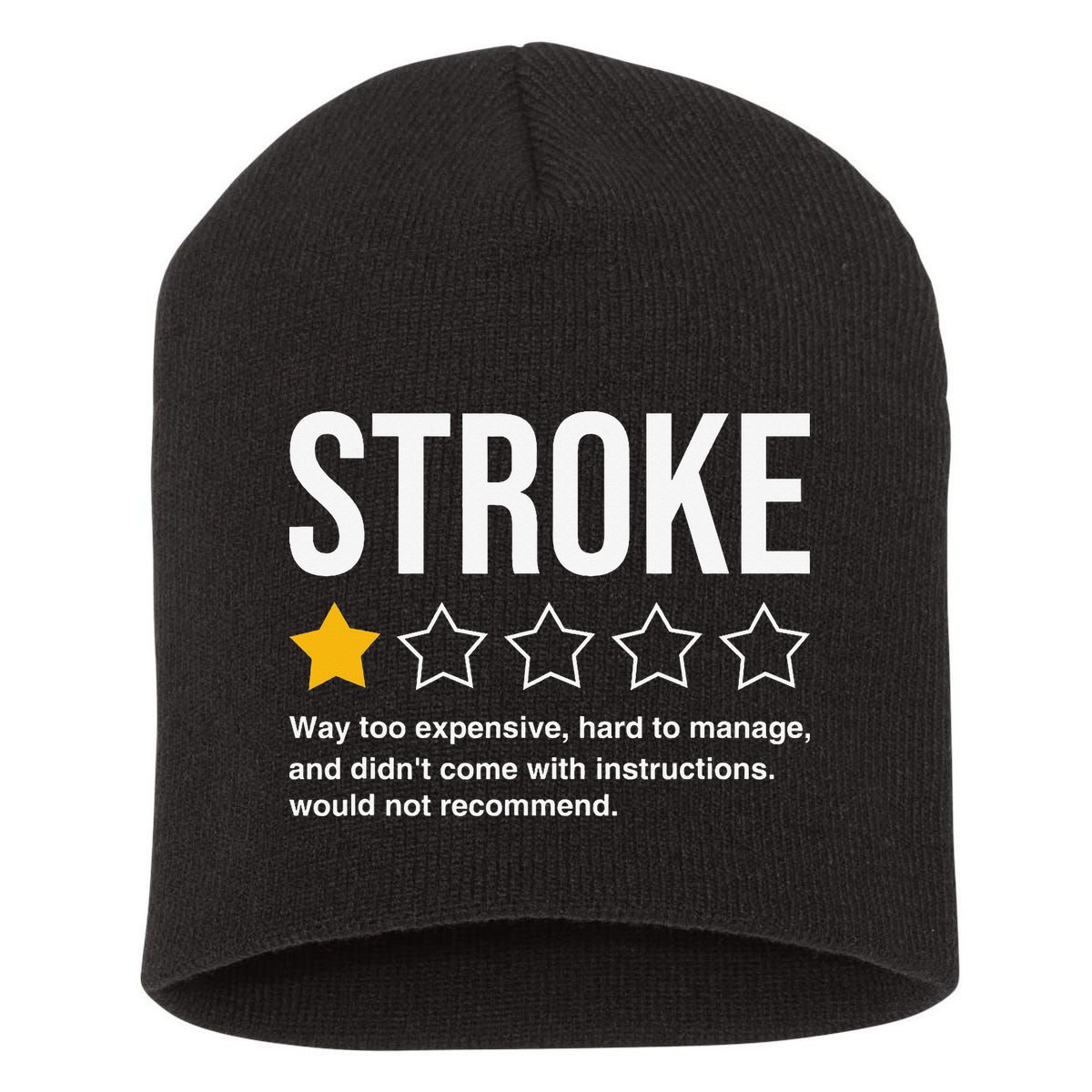 Stroke Survivor Short Acrylic Beanie