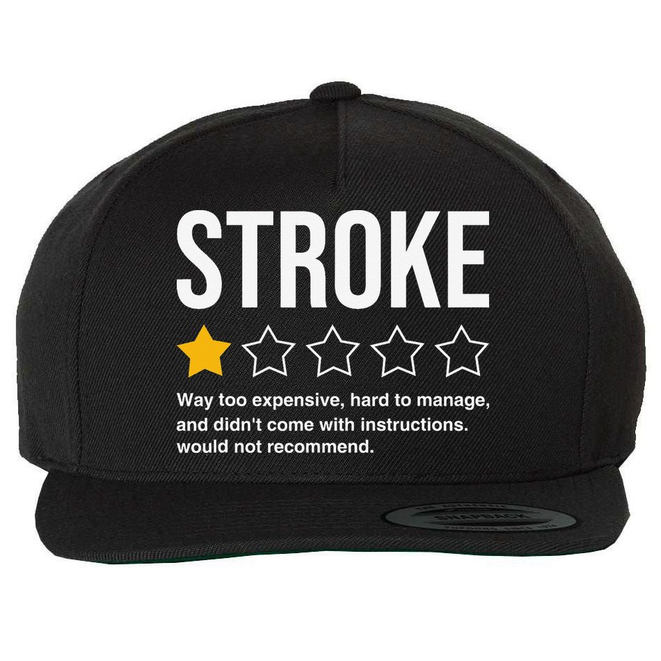 Stroke Survivor Wool Snapback Cap