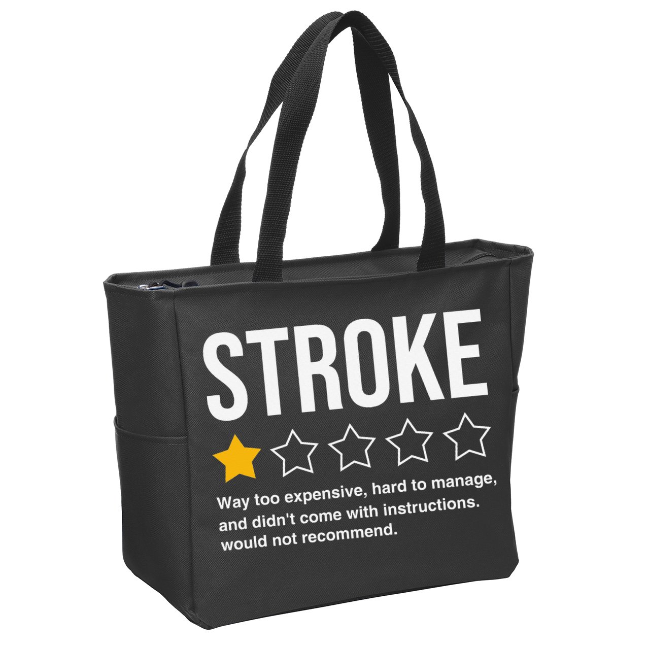Stroke Survivor Zip Tote Bag