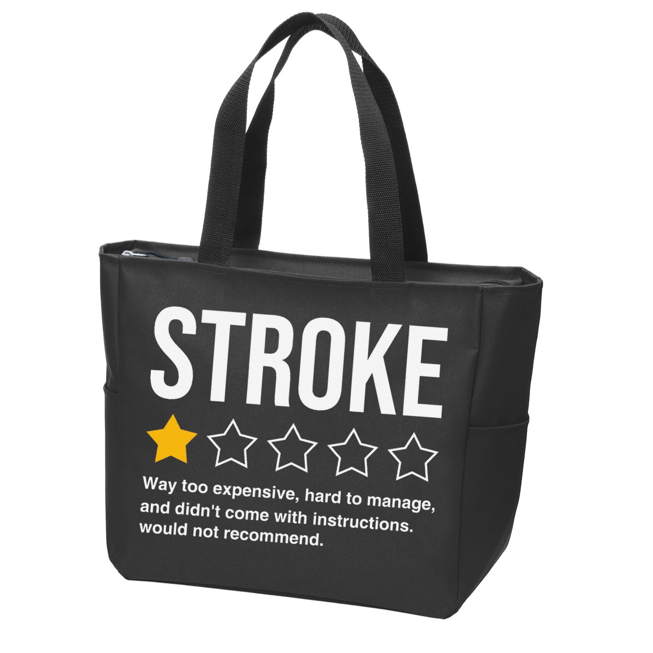 Stroke Survivor Zip Tote Bag