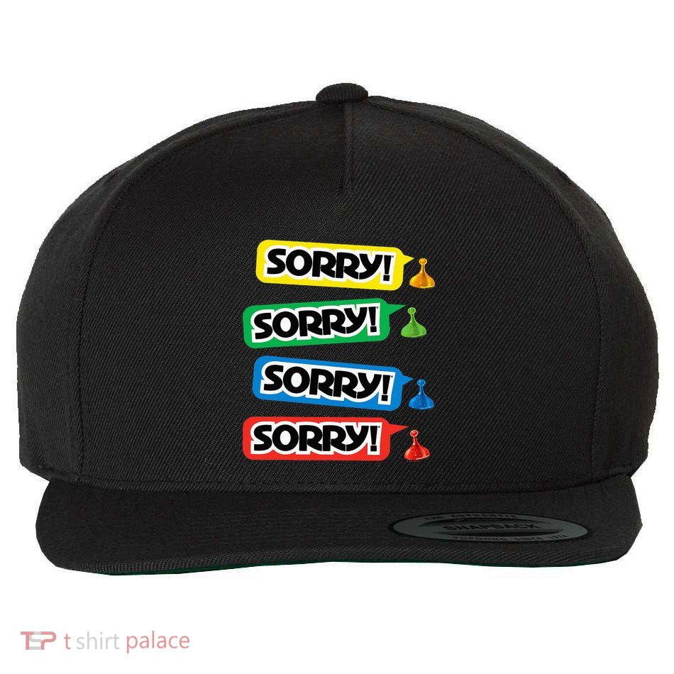 Sorry Sorry! Sorry! Sorry! Wool Snapback Cap