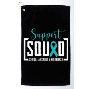 Support Squad Sexual Assault Awareness Month Support Victim Platinum Collection Golf Towel