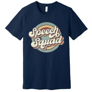 Speech Squad Speech Therapy Crew Hello Back To School Team Premium T-Shirt