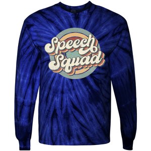 Speech Squad Speech Therapy Crew Hello Back To School Team Tie-Dye Long Sleeve Shirt