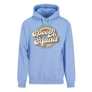 Speech Squad Speech Therapy Crew Hello Back To School Team Unisex Surf Hoodie