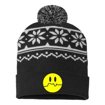 Sad Smile USA-Made Snowflake Beanie