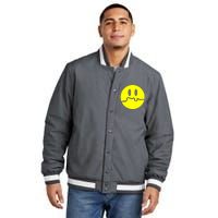 Sad Smile Insulated Varsity Jacket