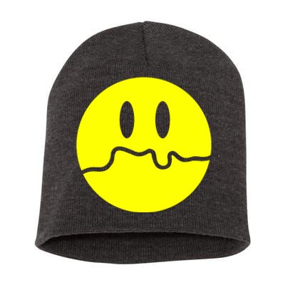 Sad Smile Short Acrylic Beanie