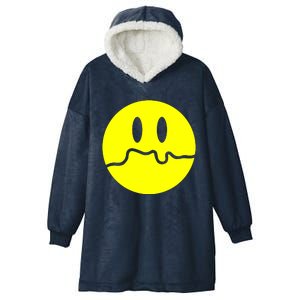 Sad Smile Hooded Wearable Blanket