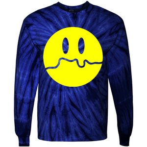 Sad Smile Tie-Dye Long Sleeve Shirt